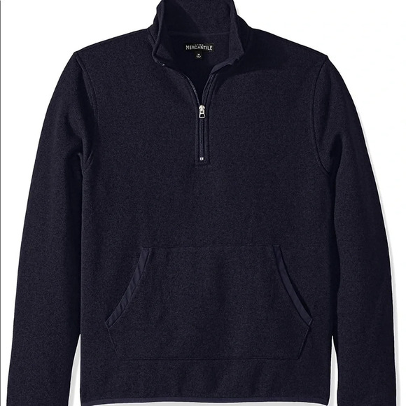 J Crew Mercantile Marled Fleece Zip Up Pullover S - Picture 2 of 7